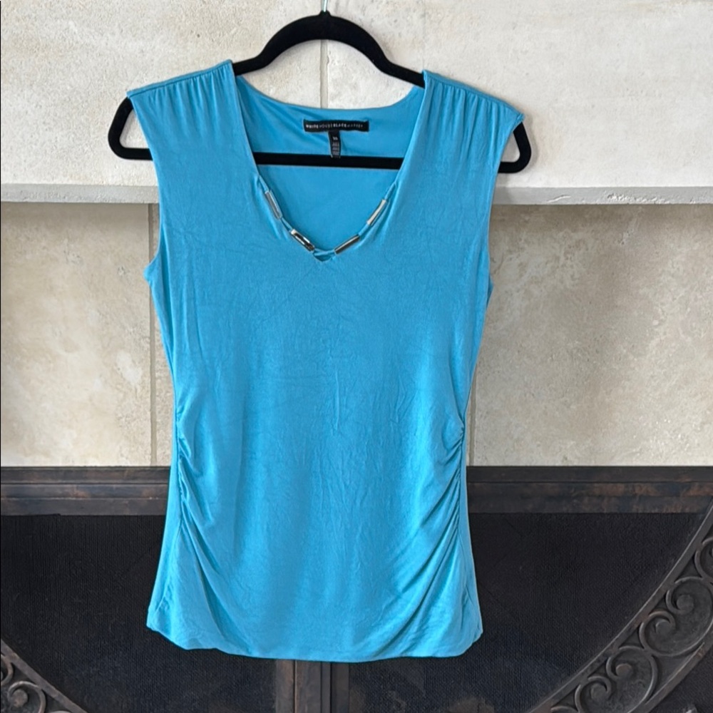 WHBM Turquoise Sleeveless Top